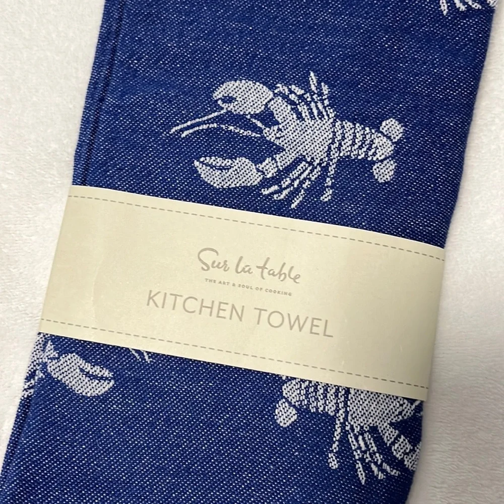 Set Sur la Table Kitchen Towel & Oven Mitt Blue Lobster